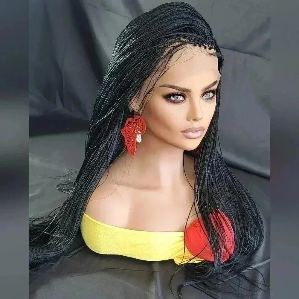 100% Handmade Micro Millions Braided wigs black wig,  NWT,  yassine - Picture 8 of 17